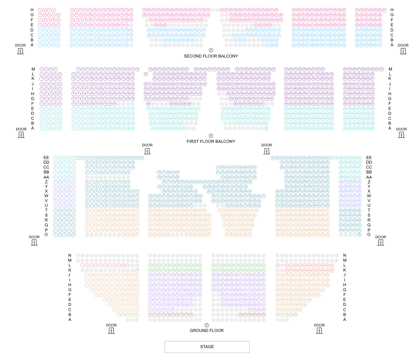 Seat Chart Grid